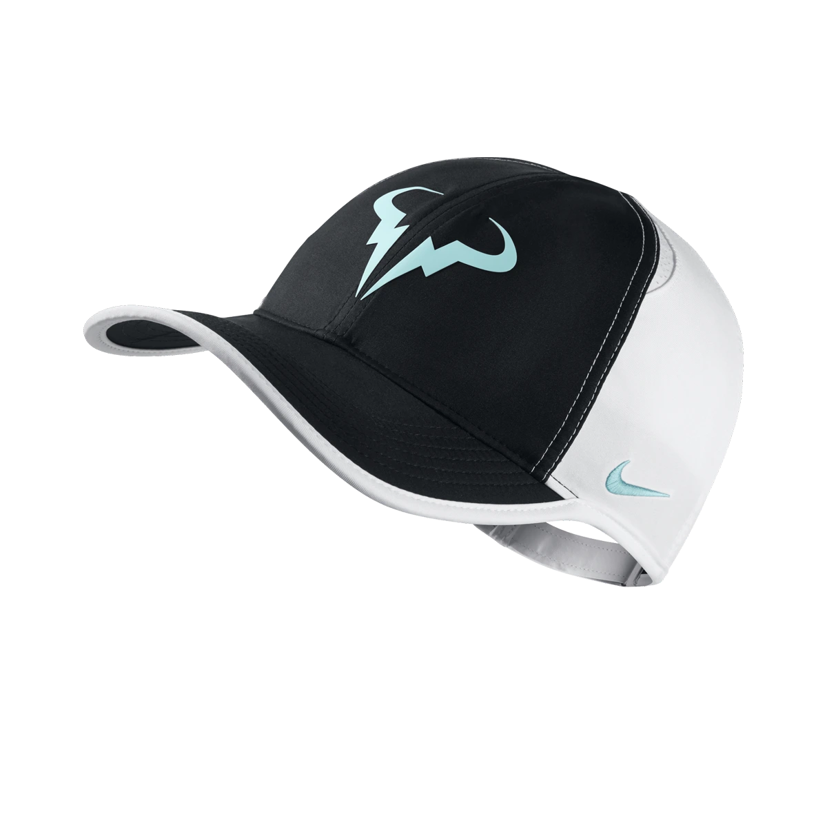 Nike Rafa Featherlight hat in Black w/White & Copa [715146-013] from the Holiday 2015 tennis collection